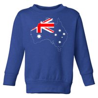 World Australia Map Flag Toddler Sweatshirt