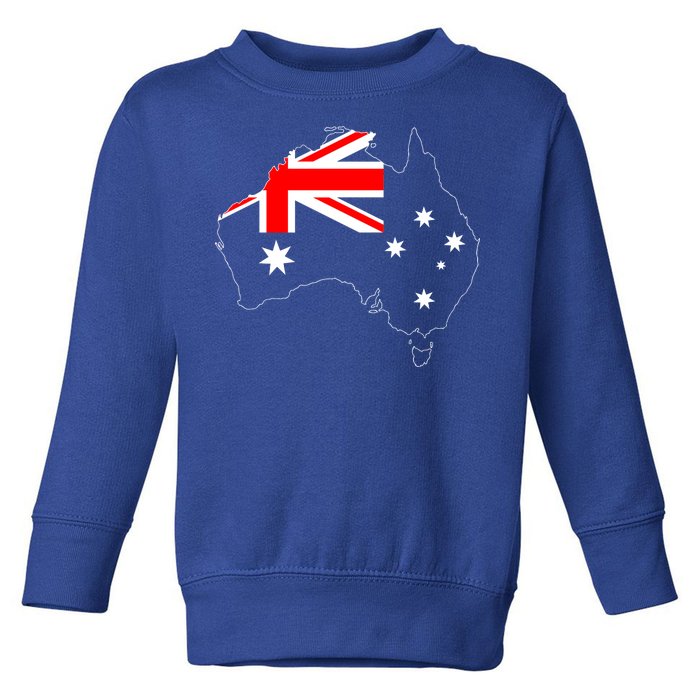 World Australia Map Flag Toddler Sweatshirt