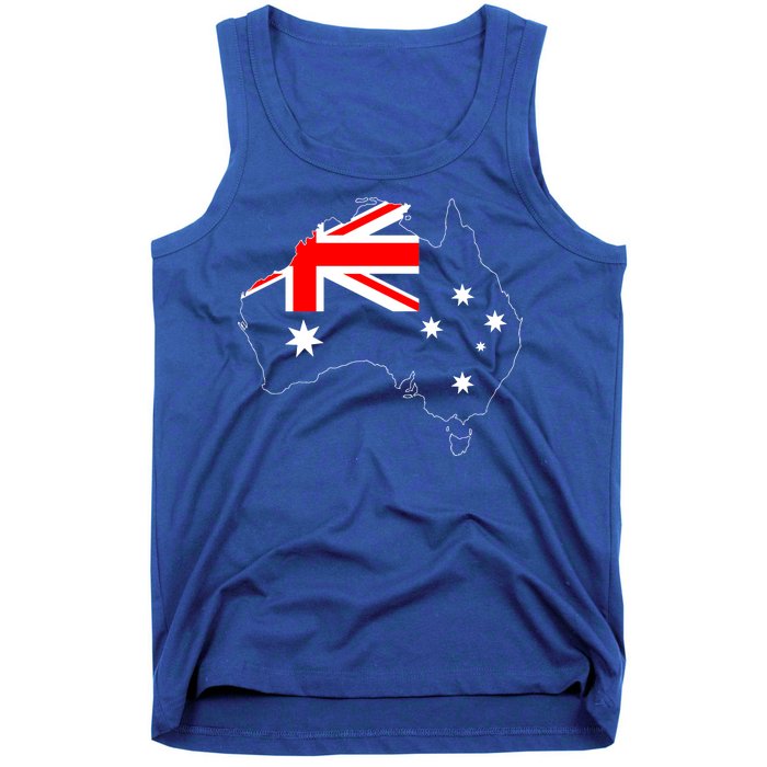 World Australia Map Flag Tank Top