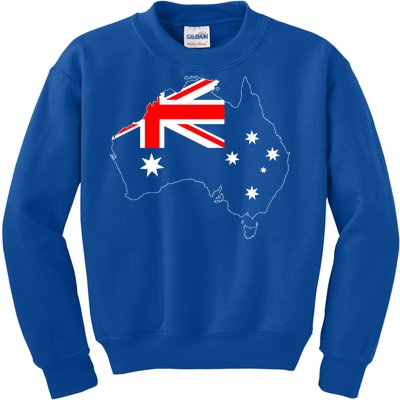 World Australia Map Flag Kids Sweatshirt