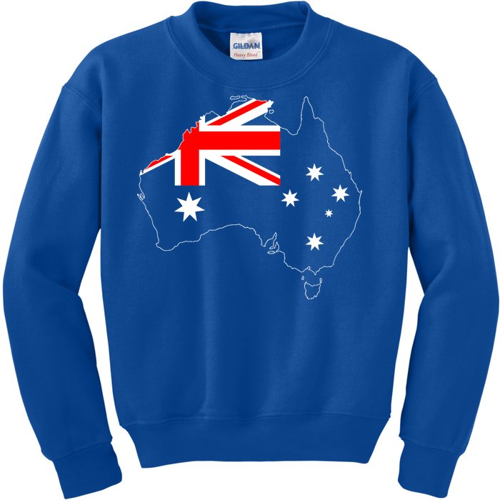 World Australia Map Flag Kids Sweatshirt