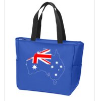 World Australia Map Flag Zip Tote Bag