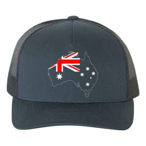 World Australia Map Flag Yupoong Adult 5-Panel Trucker Hat