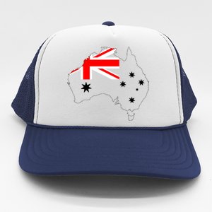 World Australia Map Flag Trucker Hat