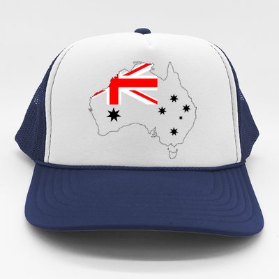 World Australia Map Flag Trucker Hat