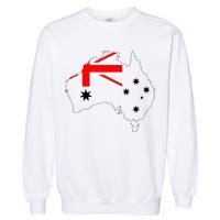 World Australia Map Flag Garment-Dyed Sweatshirt
