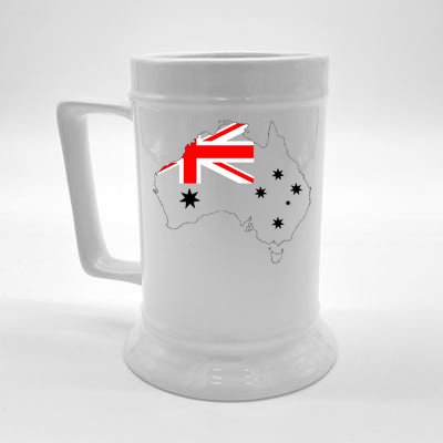 World Australia Map Flag Beer Stein