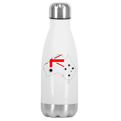 World Australia Map Flag Stainless Steel Insulated Water Bottle