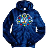 World Autism Awareness Day Earth Puzzle Ribbon Tie Dye Hoodie