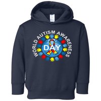 World Autism Awareness Day Earth Puzzle Ribbon Toddler Hoodie