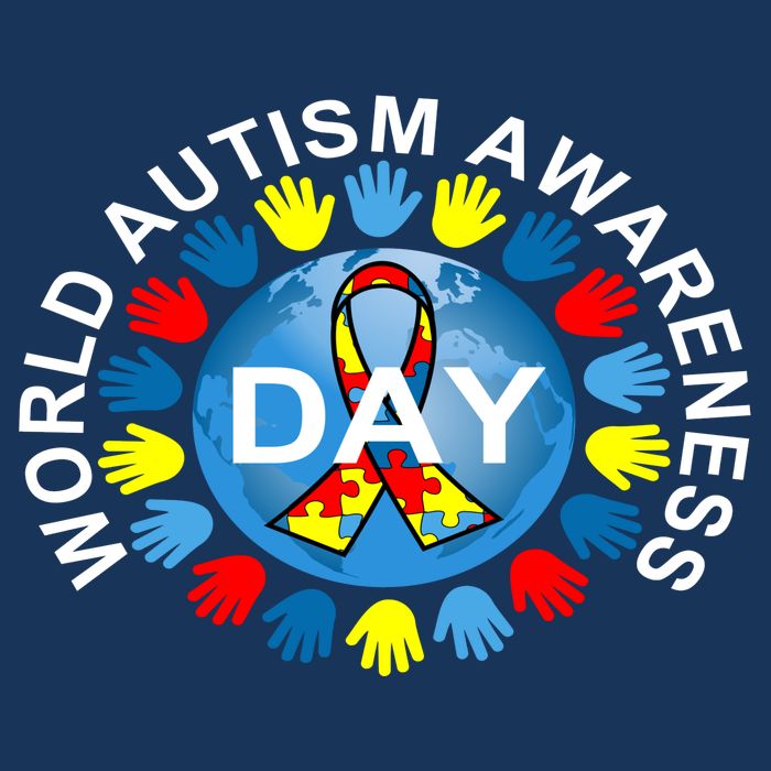 World Autism Awareness Day Earth Puzzle Ribbon Short Acrylic Beanie