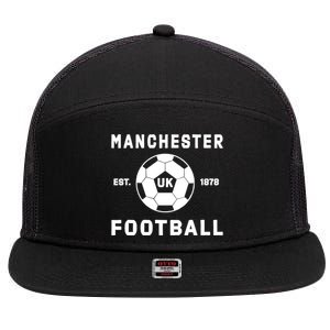 World Classic Soccer Football Arch Cup Manchester 7 Panel Mesh Trucker Snapback Hat