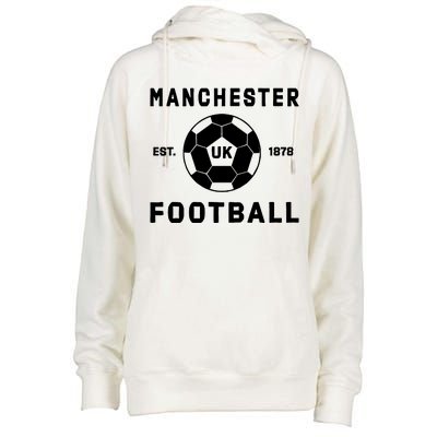 World Classic Soccer Football Arch Cup Manchester Womens Funnel Neck Pullover Hood