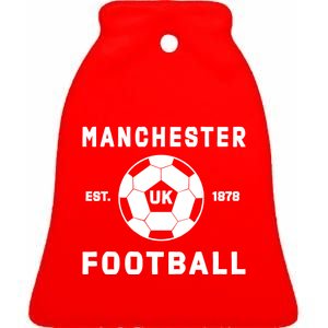 World Classic Soccer Football Arch Cup Manchester Ceramic Bell Ornament