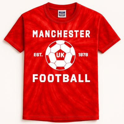 World Classic Soccer Football Arch Cup Manchester Kids Tie-Dye T-Shirt