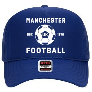 World Classic Soccer Football Arch Cup Manchester High Crown Mesh Back Trucker Hat