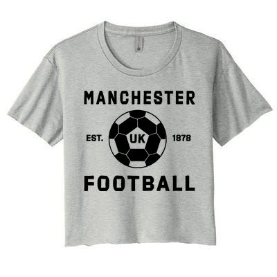 World Classic Soccer Football Arch Cup Manchester Women's Crop Top Tee