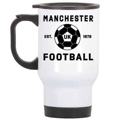 World Classic Soccer Football Arch Cup Manchester Stainless Steel Travel Mug