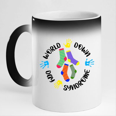 World Down Syndrome Awareness Day 11oz Black Color Changing Mug