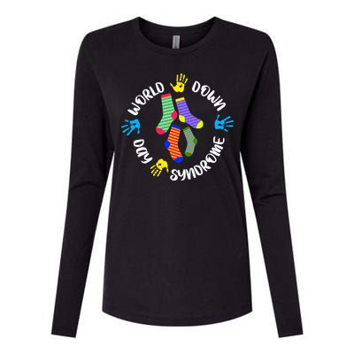 World Down Syndrome Awareness Day Womens Cotton Relaxed Long Sleeve T-Shirt