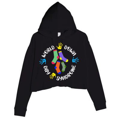 World Down Syndrome Awareness Day Crop Fleece Hoodie