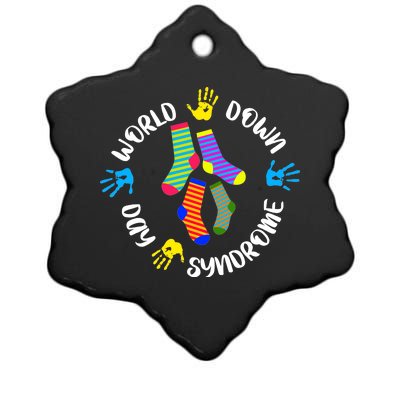 World Down Syndrome Awareness Day Ceramic Star Ornament