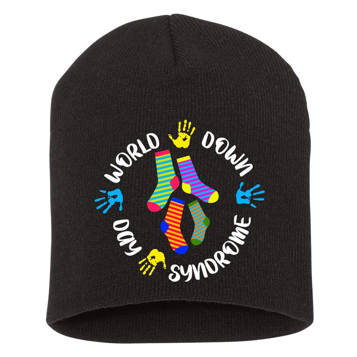 World Down Syndrome Awareness Day Short Acrylic Beanie