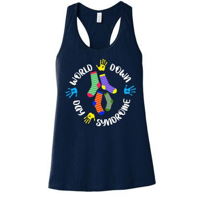 World Down Syndrome Awareness Day Women's Racerback Tank