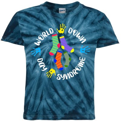 World Down Syndrome Awareness Day Kids Tie-Dye T-Shirt