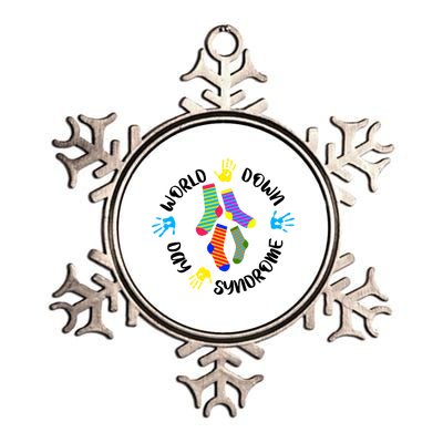 World Down Syndrome Awareness Day Metallic Star Ornament