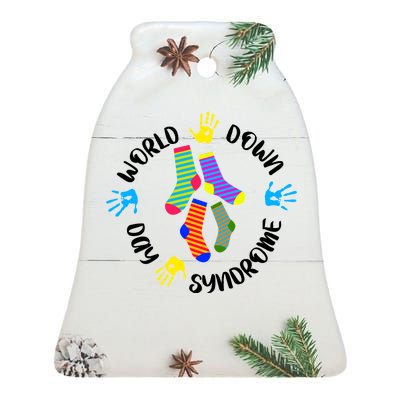 World Down Syndrome Awareness Day Ceramic Bell Ornament