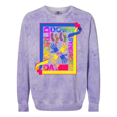 World Down Syndrome Day 21.3 Colorblast Crewneck Sweatshirt