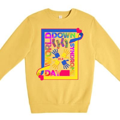 World Down Syndrome Day 21.3 Premium Crewneck Sweatshirt