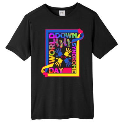 World Down Syndrome Day 21.3 Tall Fusion ChromaSoft Performance T-Shirt