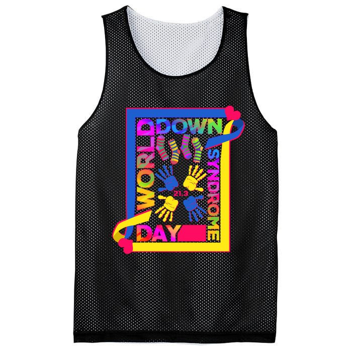 World Down Syndrome Day 21.3 Mesh Reversible Basketball Jersey Tank
