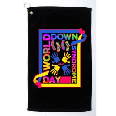 World Down Syndrome Day 21.3 Platinum Collection Golf Towel