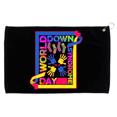 World Down Syndrome Day 21.3 Grommeted Golf Towel