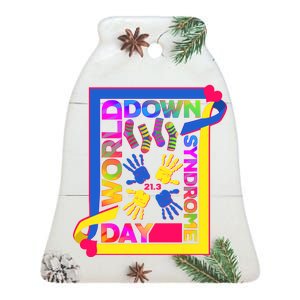 World Down Syndrome Day 21.3 Ceramic Bell Ornament