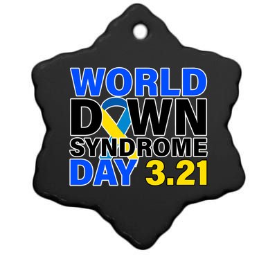 World Down Syndrome Day 3.12 Ceramic Star Ornament