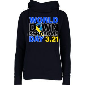 World Down Syndrome Day 3.12 Womens Funnel Neck Pullover Hood