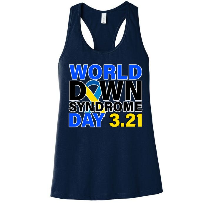 World Down Syndrome Day 3.12 Women's Racerback Tank