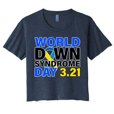 World Down Syndrome Day 3.12 Women's Crop Top Tee