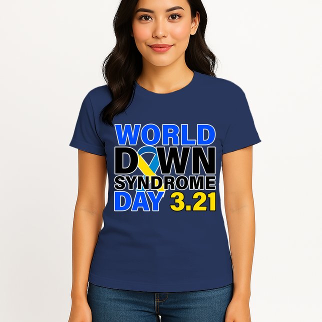 World Down Syndrome Day 3.12 Womens T-Shirt