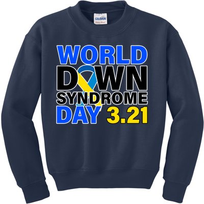 World Down Syndrome Day 3.12 Kids Sweatshirt