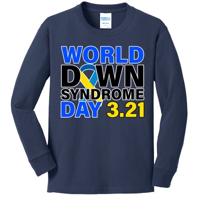 World Down Syndrome Day 3.12 Kids Long Sleeve Shirt