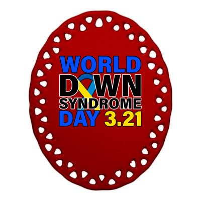 World Down Syndrome Day 3.12 Ceramic Oval Ornament