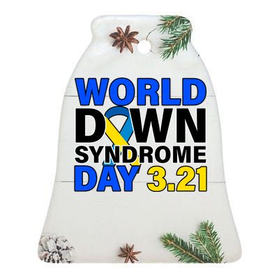 World Down Syndrome Day 3.12 Ceramic Bell Ornament