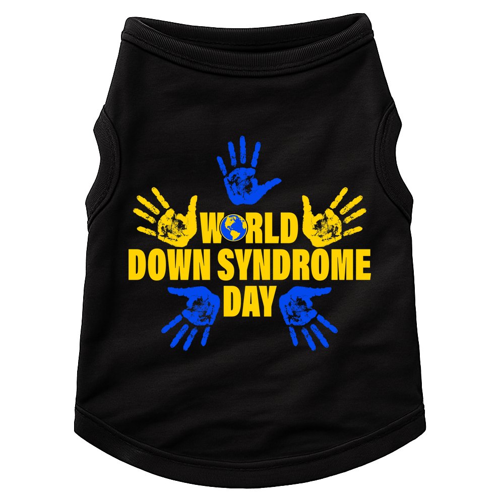World Down Syndrome Day Hand Print Doggie Tank