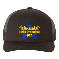 World Down Syndrome Day Hand Print Yupoong Adult 5-Panel Trucker Hat