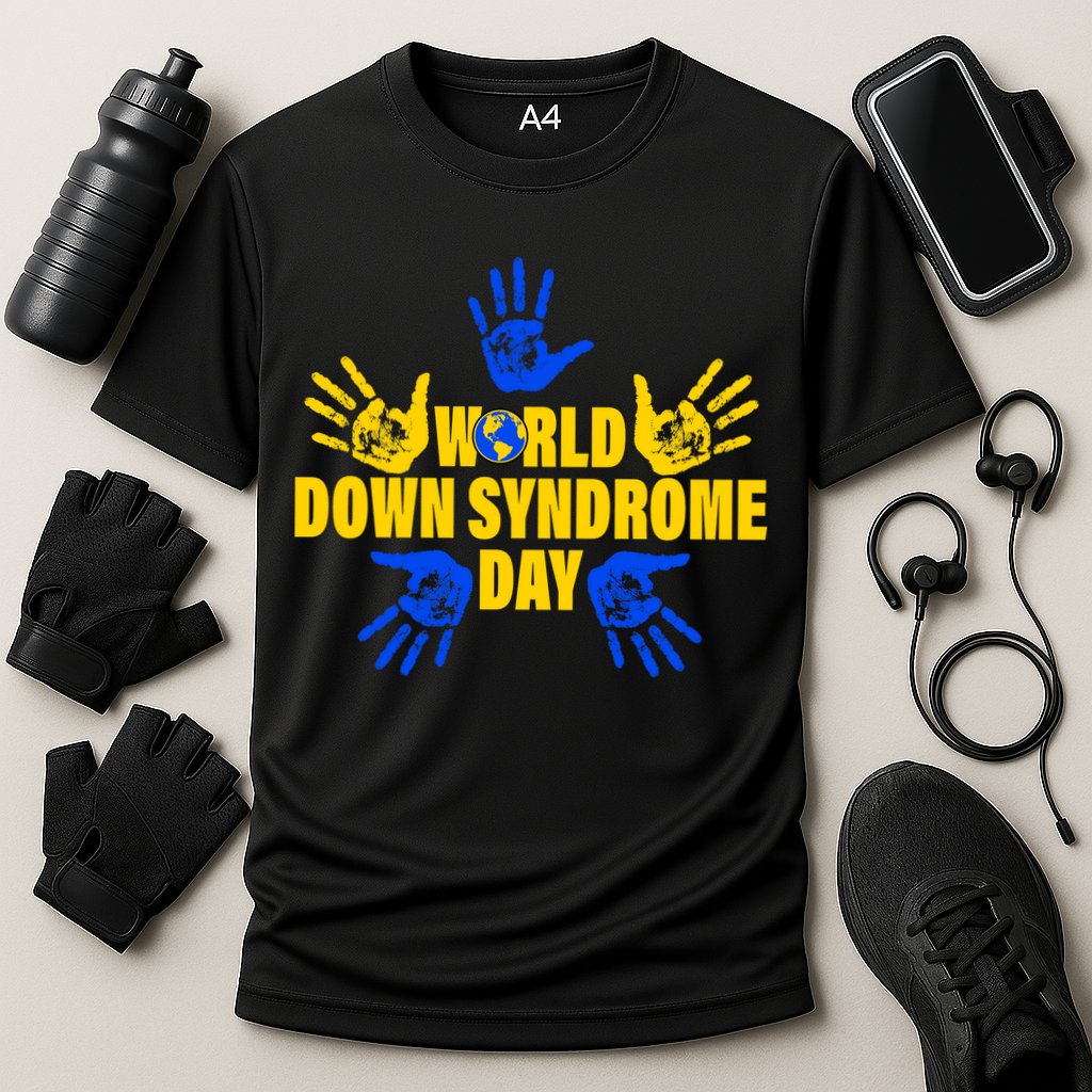 World Down Syndrome Day Hand Print Performance Shirt